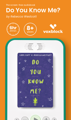 Do You Know Me? audiobook in a Voxblock player, with running time and age guidance