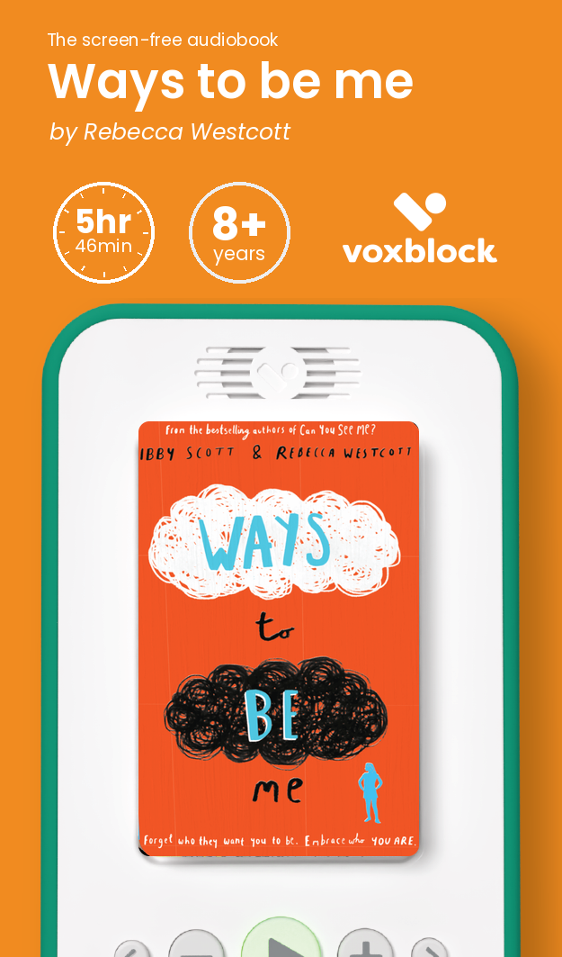 Ways to be me audiobook in a Voxblock player, with running time and age guidance