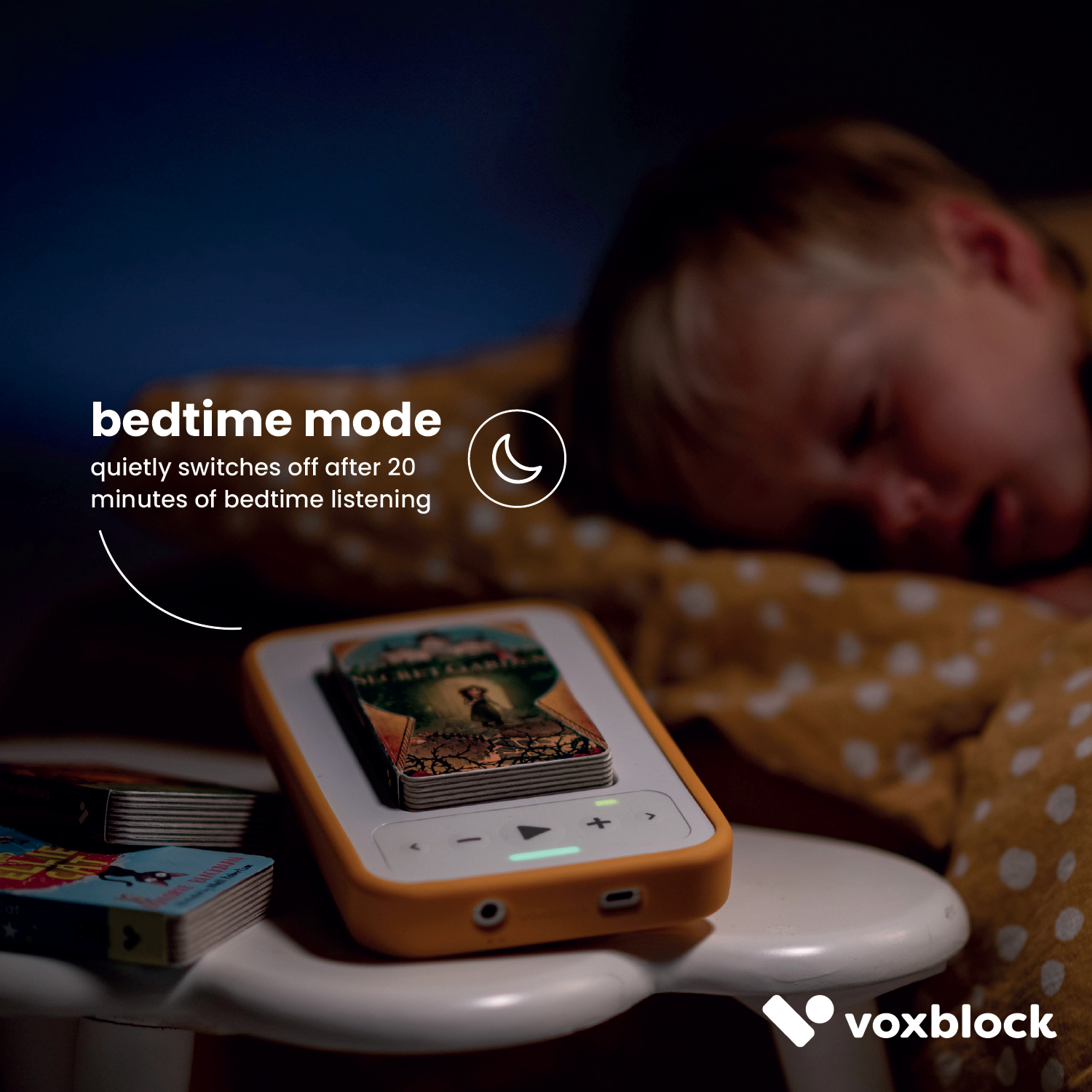 Listen at bedtime with auto shut off