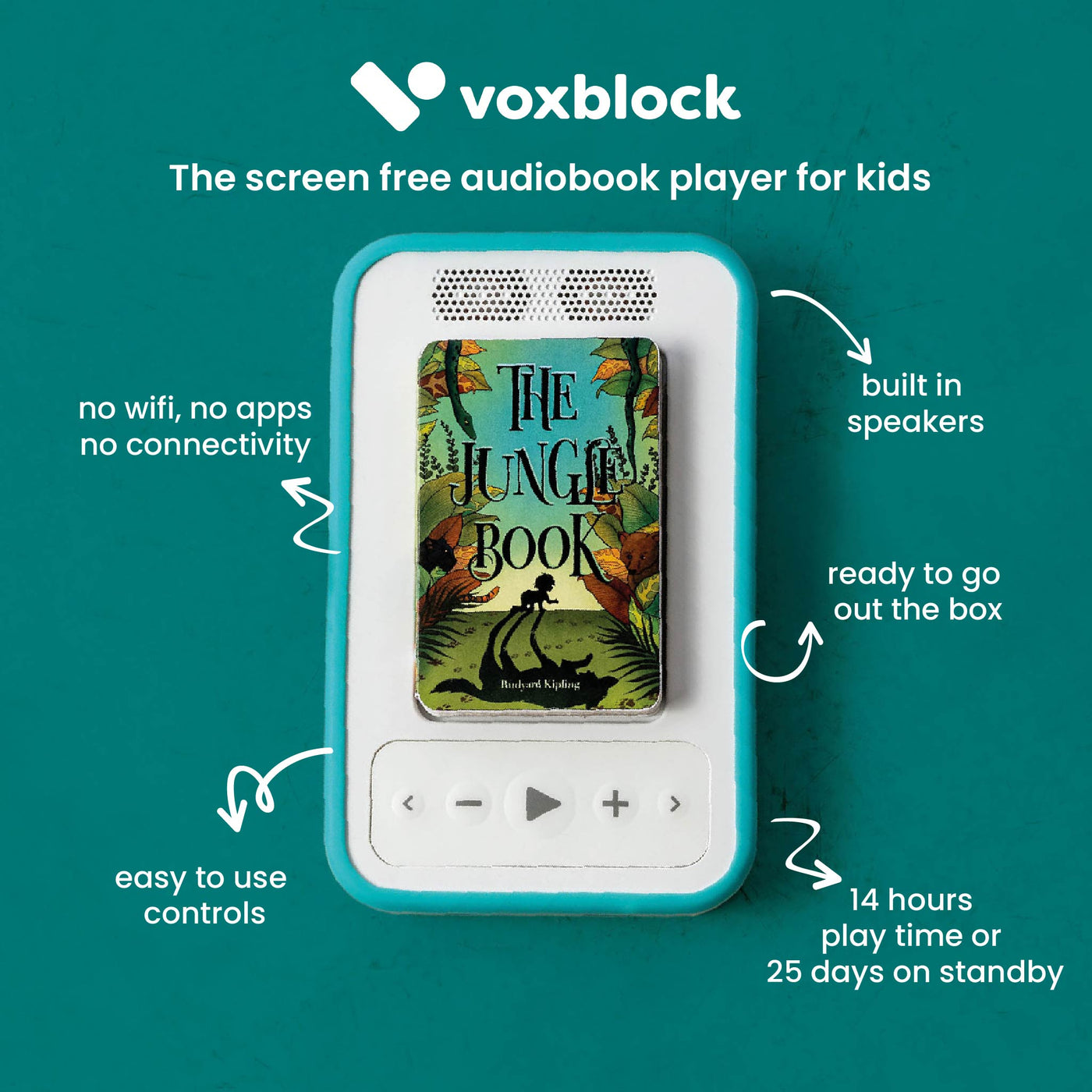 Audio Book Screen Screen-free Audiobook Player For Children | Voxblock