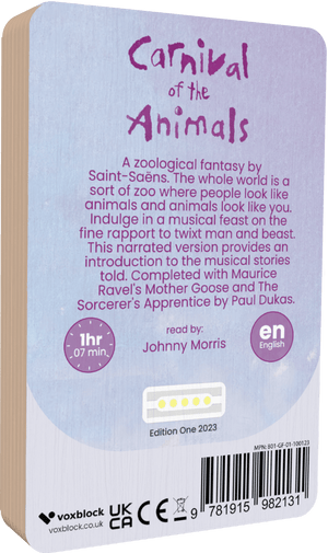 Carnival of the Animals audiobook back cover
