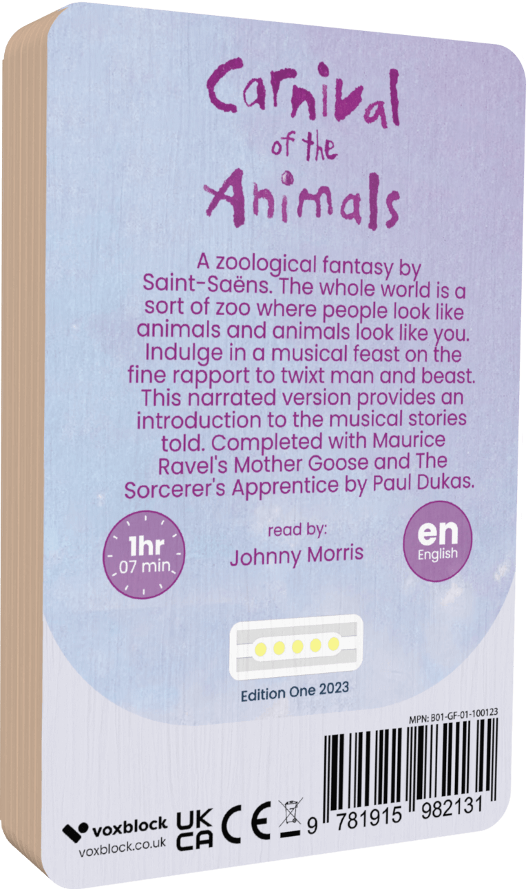 Carnival of the Animals audiobook back cover