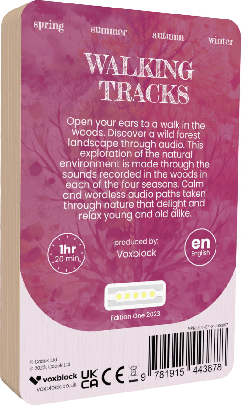 Walking Tracks audiobook back cover
