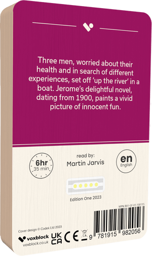 Three Men in a Boat audiobook back cover
