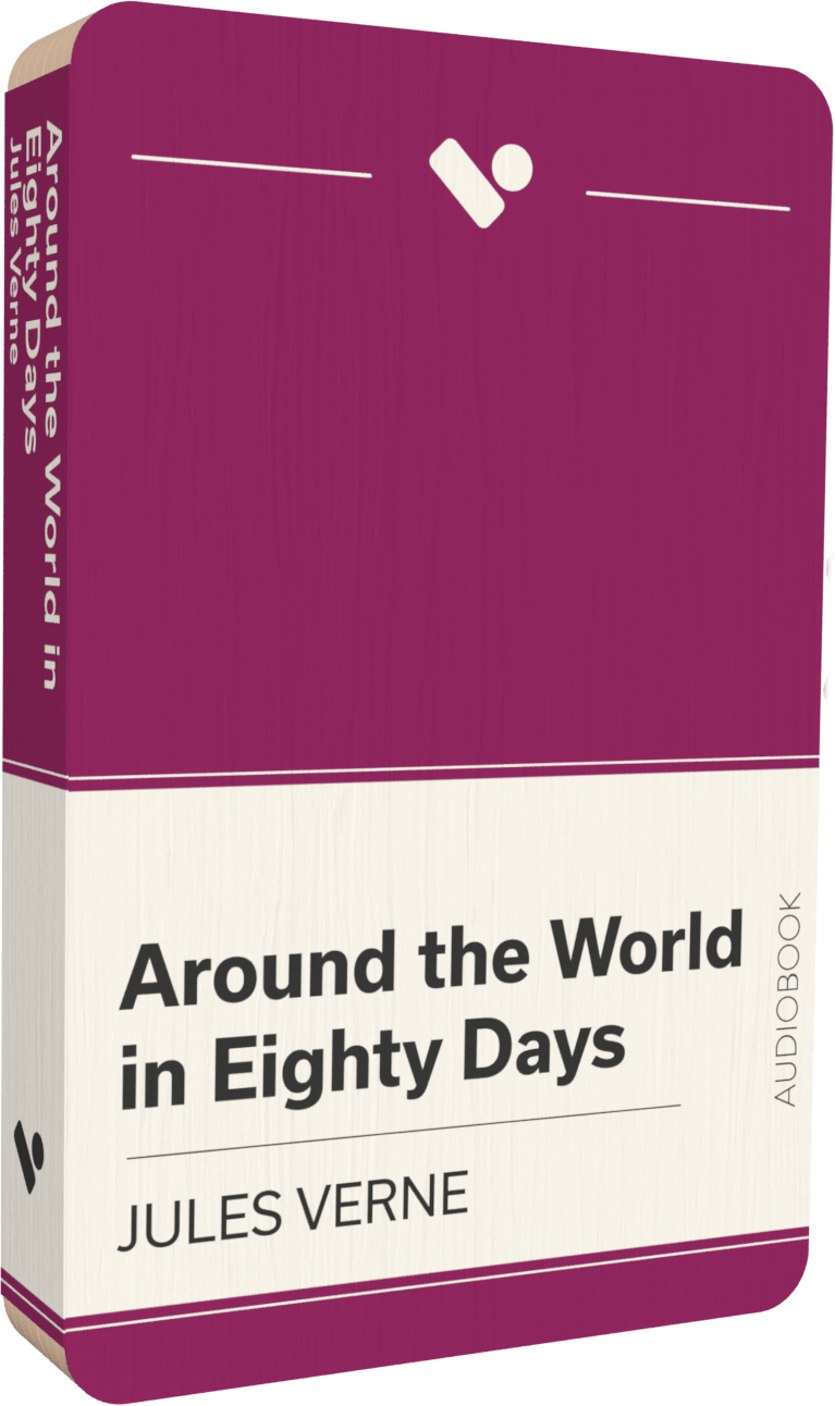 Around the World in Eighty Days audiobook front cover
