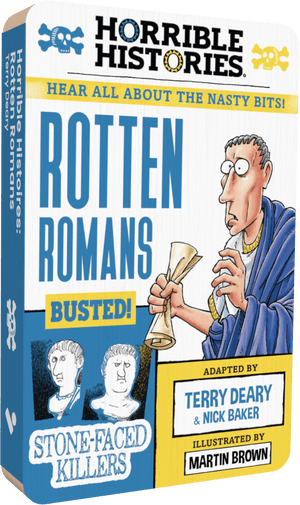 Horrible Histories: Rotten Romans audiobook front cover