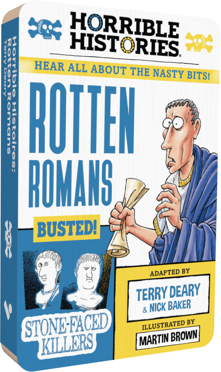 Horrible Histories: Rotten Romans audiobook front cover