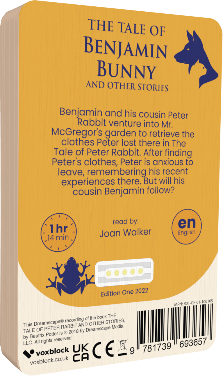 The Tale Of Benjamin Bunny And Other Stories audiobook back cover.