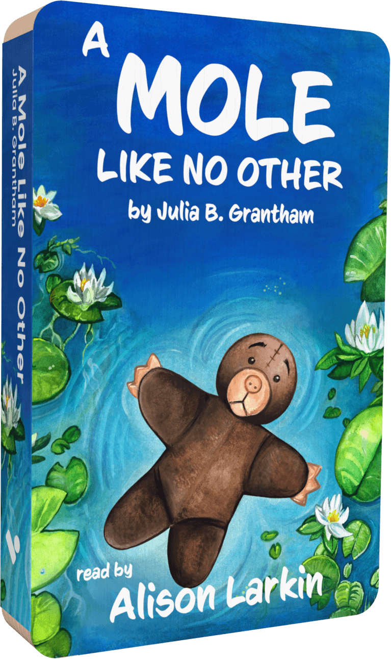 A Mole Like No Other audiobook front cover.