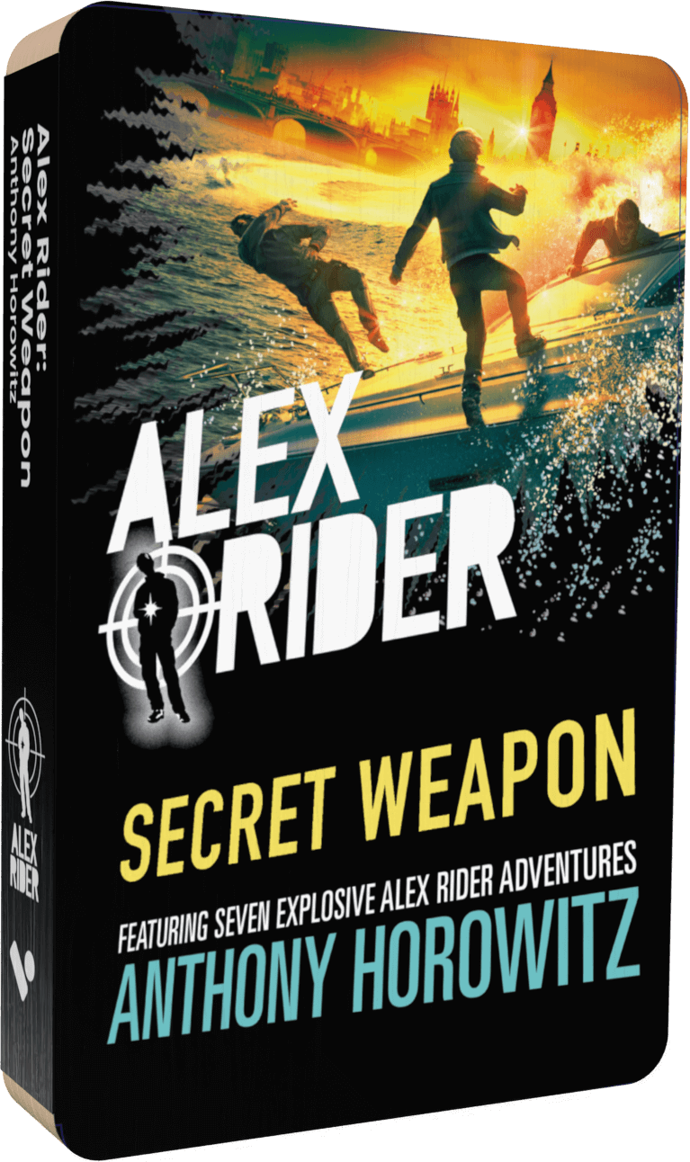 Alex Rider: Secret Weapon audiobook front cover.