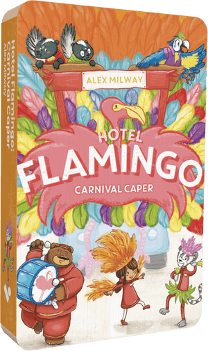Hotel Flamingo: Carnival Caper audiobook front cover.