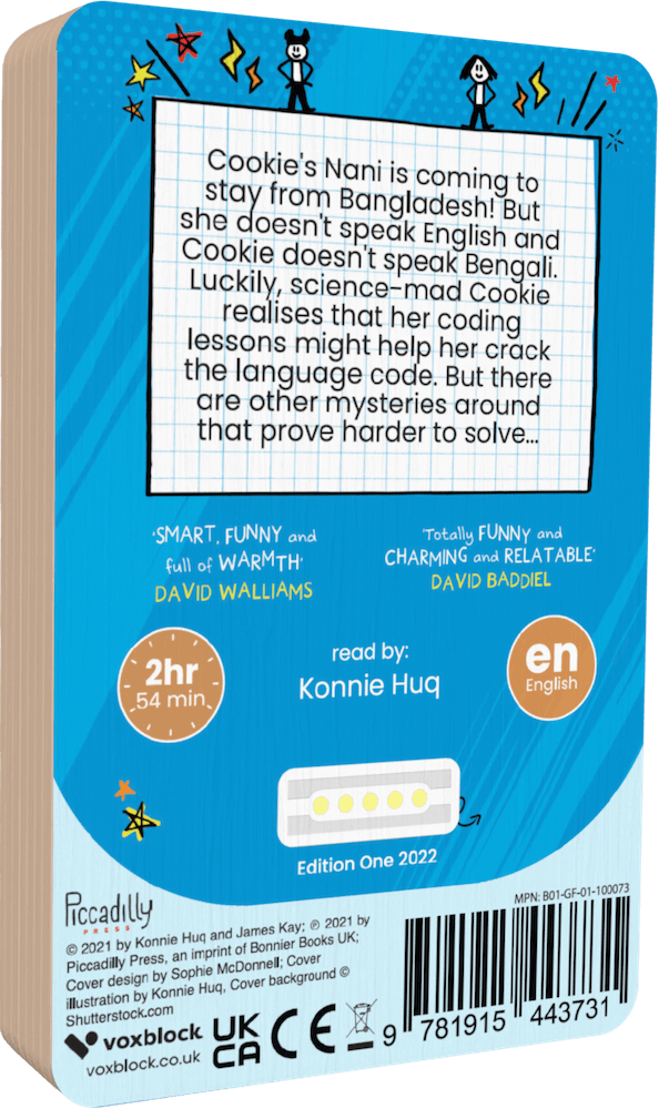 Cookie And The Most Mysterious Mystery In The World audiobook back cover.