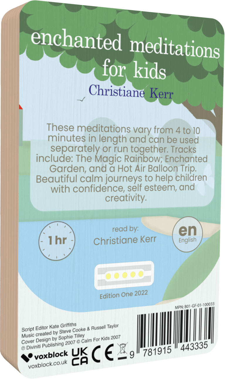 Enchanted Meditations For Kids audiobook back cover.