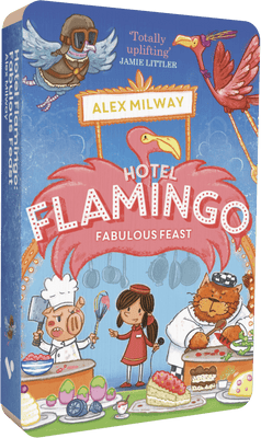 Hotel Flamingo: Fabulous Feast audiobook front cover.