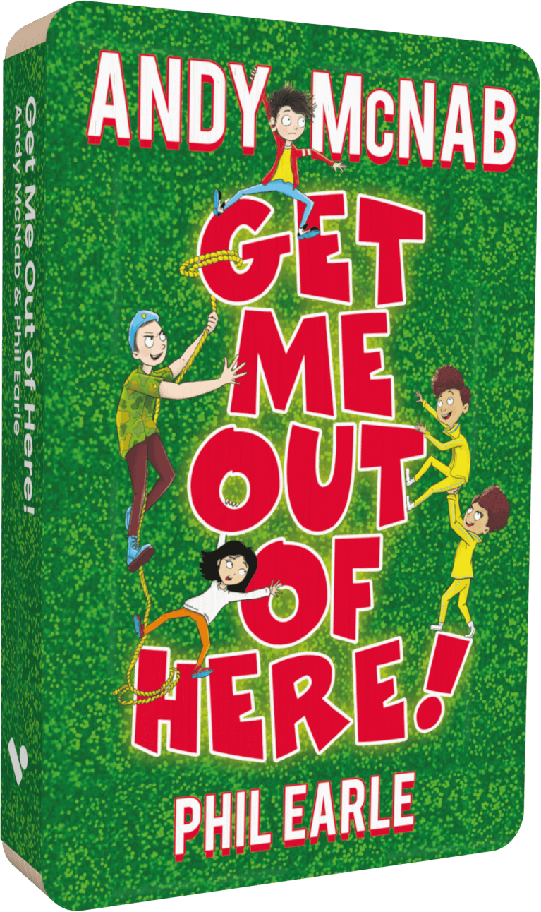 Get Me Out Of Here! audiobook front cover.
