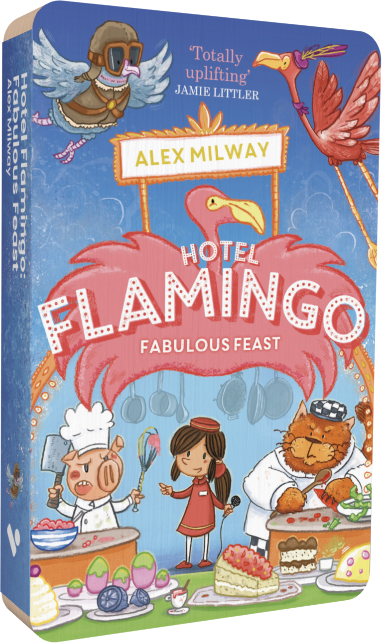 Hotel Flamingo: Fabulous Feast audiobook front cover.