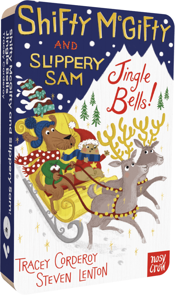 Shifty Mcgifty And Slippery Sam: Jingle Bells audiobook front cover.