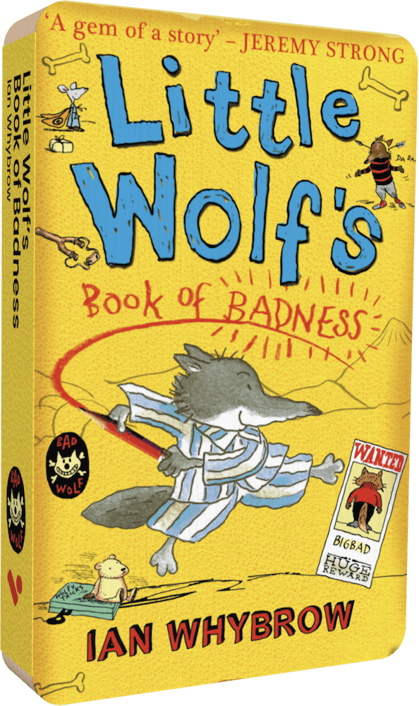 Little Wolfs Book Of Badness audiobook front cover.