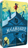 Malamander audiobook front cover.