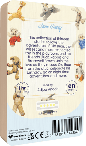 Old Bear And Friends audiobook back cover.