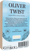 Oliver Twist audiobook back cover.