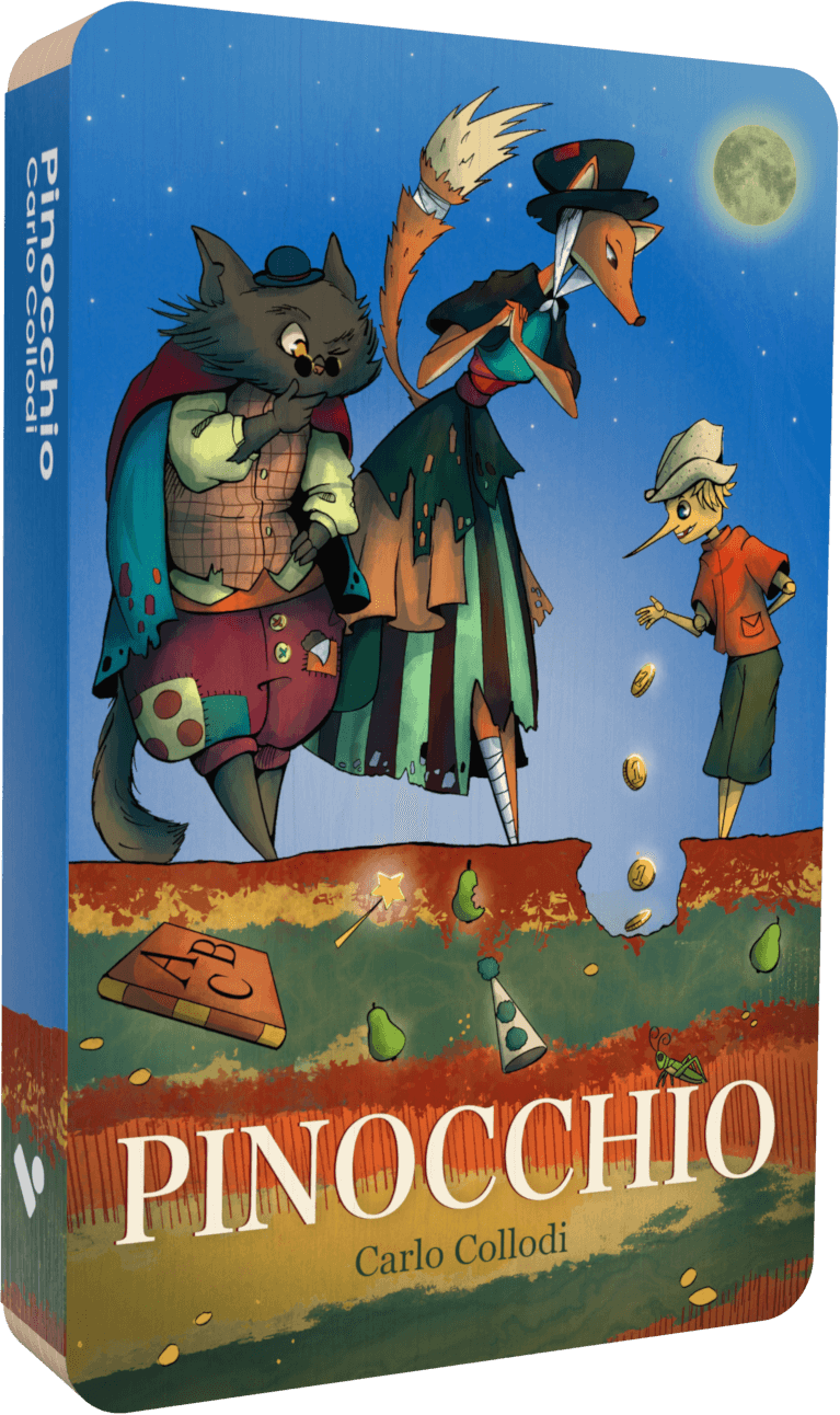 Pinocchio audiobook front cover.