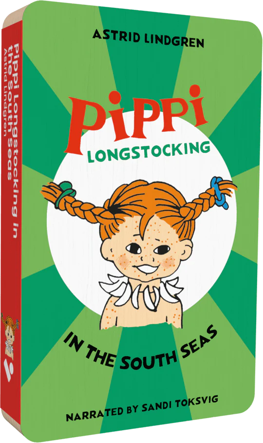 Pippi Longstocking In The South Seas audiobook front cover.