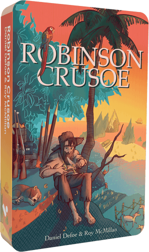 Robinson Crusoe audiobook front cover.