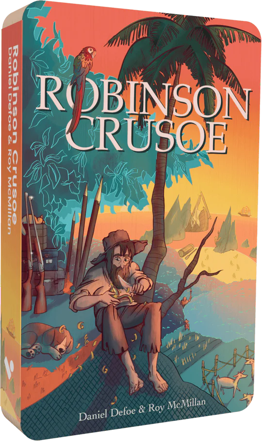 Robinson Crusoe audiobook front cover.