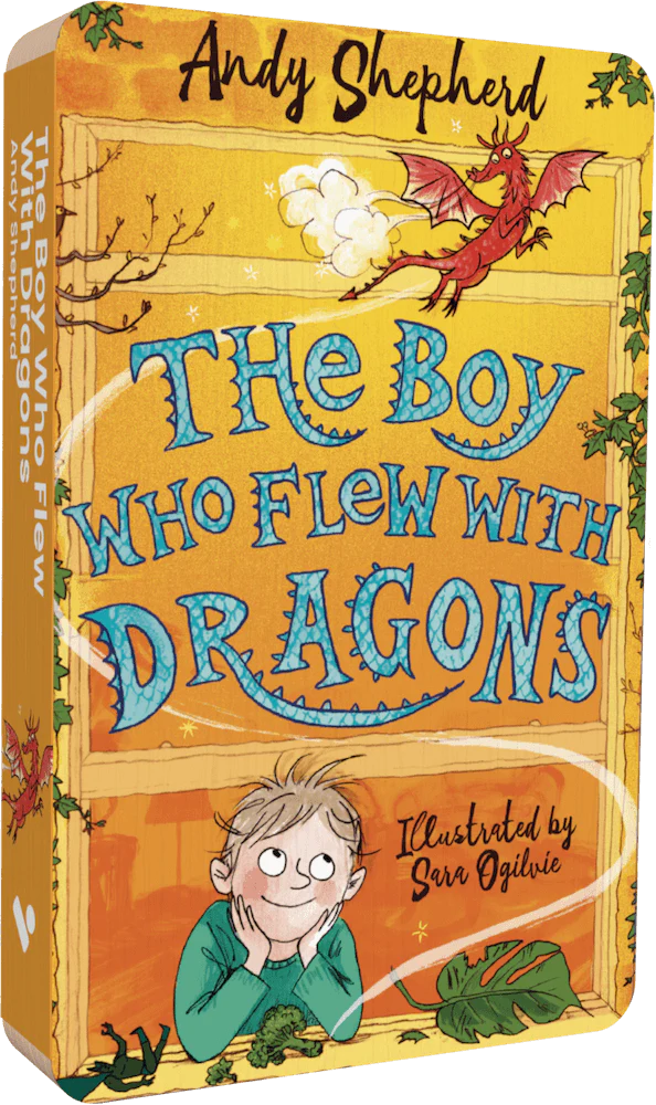 The Boy Who Flew With Dragons audiobook front cover.
