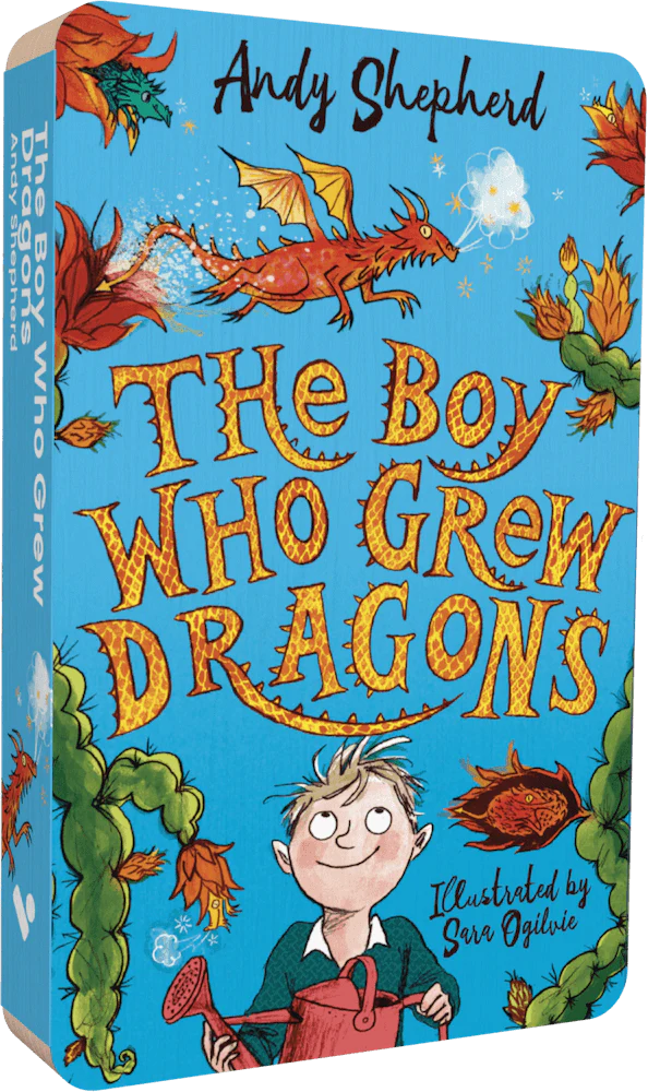 The Boy Who Grew Dragons audiobook front cover.