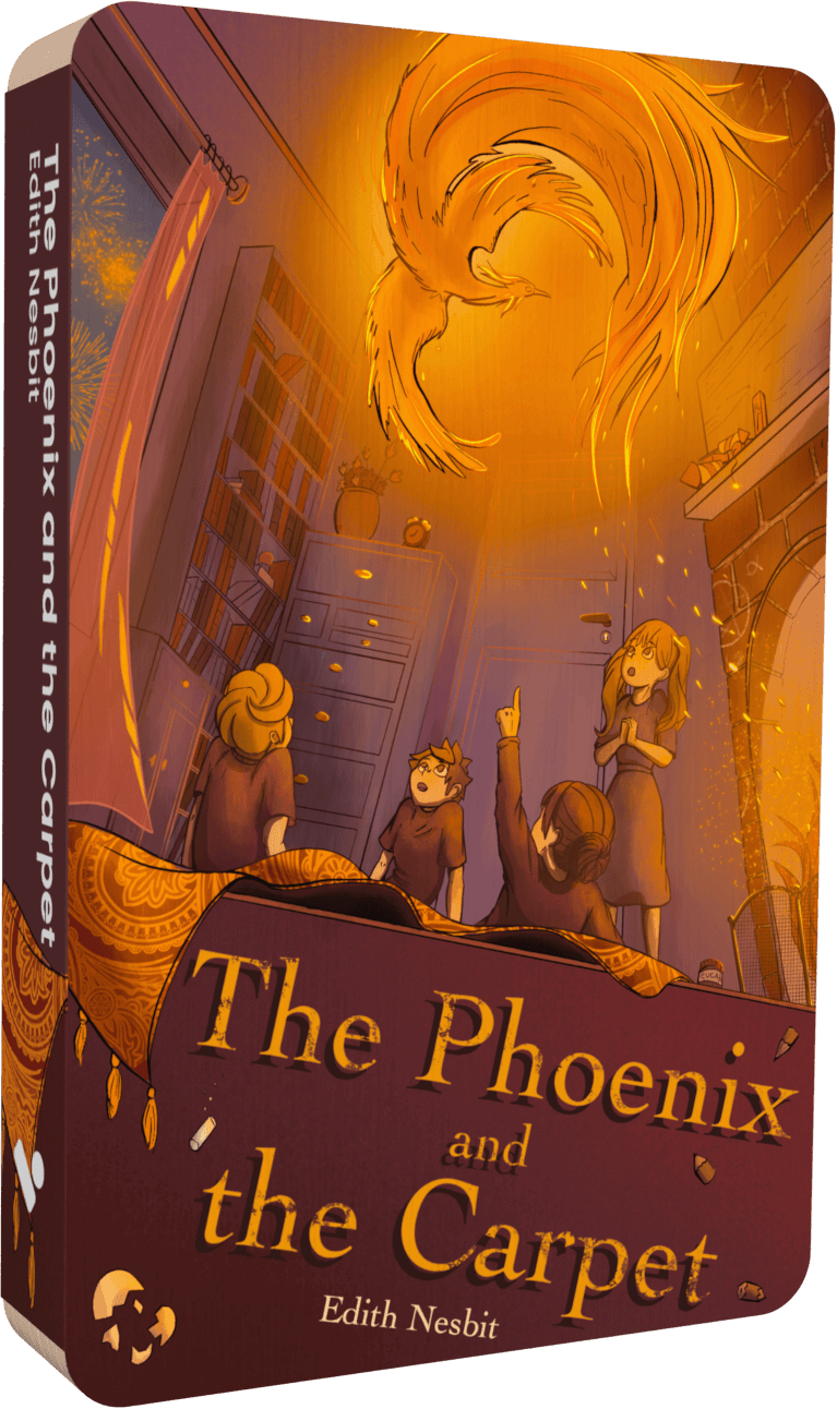 The Phoenix And The Carpet, audiobook front cover.