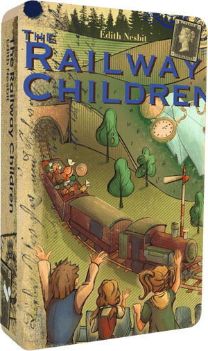 The Railway Children audiobook front cover.