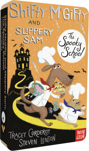 Shifty Mcgifty And Slipper Sam: The Spooky School audiobook front cover.