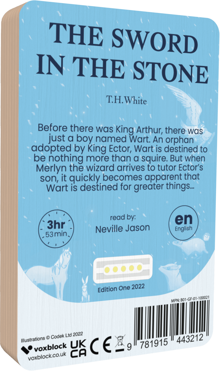 The Sword In The Stone audiobook back cover.