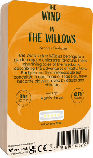 The Wind In The Willows audiobook back cover.