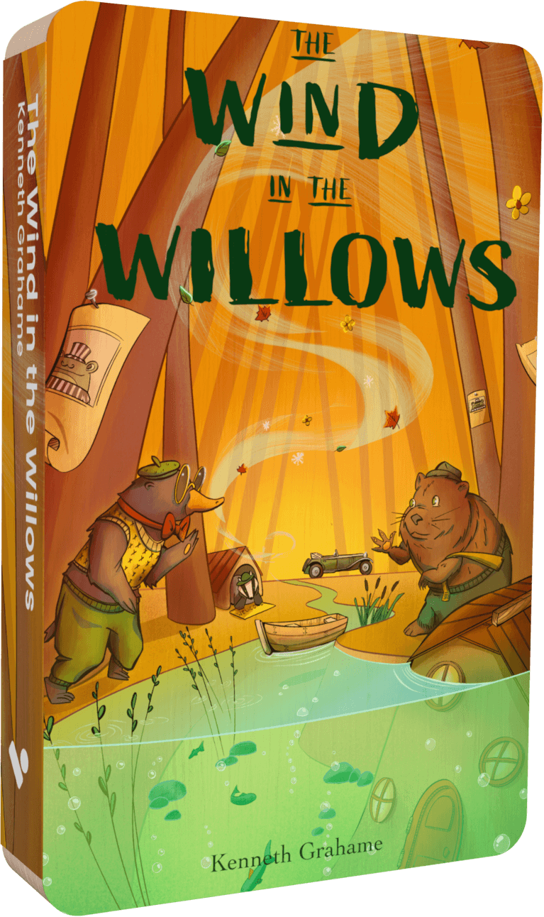 The Wind In The Willows audiobook front cover.