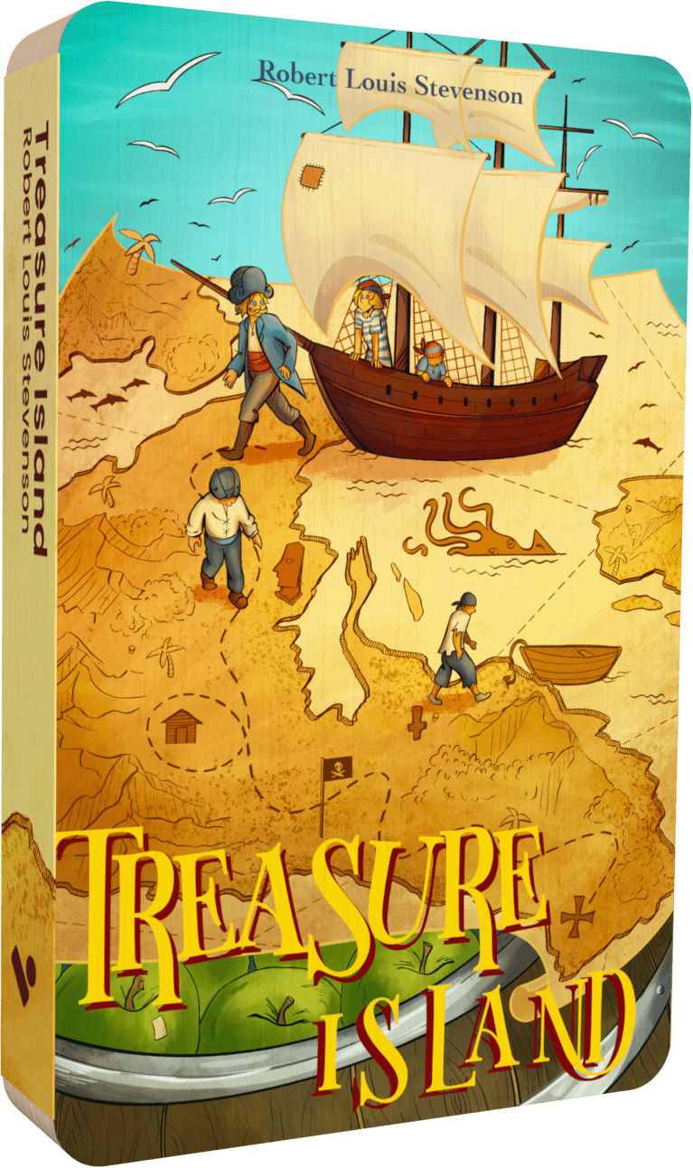Treasure Island audiobook front cover.