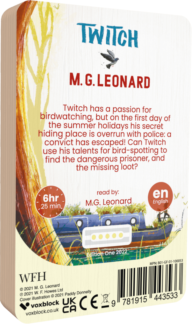 Twitch audiobook back cover.